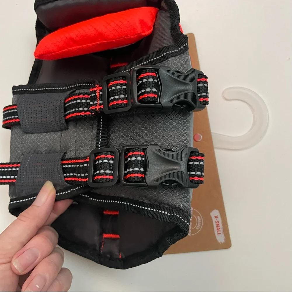 Arcadia Trail Dog Life Jacket Vest High Visibility Floatation Aid Adjustable XS